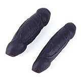 Seckoe Masturbatoren für Männer Realistisch, Pocket Pussy Taschenmuschi Groß mit Doppelkanal & 3D Struktur, Masturbator Sexspielzeug für Männer Gay Paare Transparent Haut Schwarz