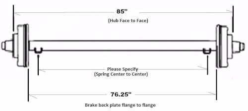 Everything for trailers, RVs and trucks and more - For Dexter FOR ALKO Trailer For Axle 5200 6000# 7000# Bare For Axel For Beam 85