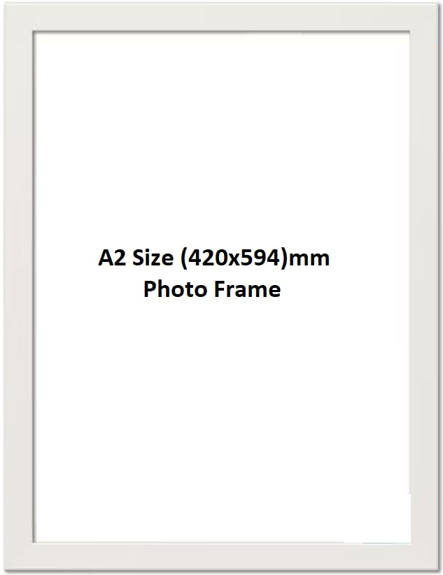 DECORO White A2 Frames - A2 Size Photo & Poster Frames
