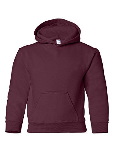 Gildan Youth Hooded Sweatshirt, Style G18500B Maroon2