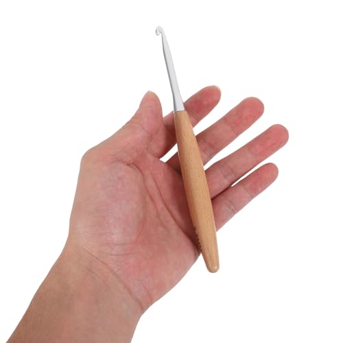 Agujas de crochet ergonómicas con mango de madera suave de 3 a 6,5 mm 5