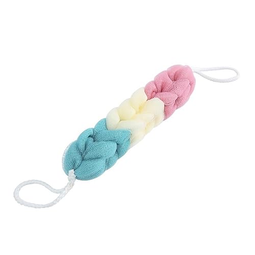 OATIPHO 3pcs Bath Shower Tool Long Bath Strips Scrubber Exfoliator Flexible and Soft Wash Towel for Cleaning Random Color for Gentle Exfoliation and Skin Care Random Color