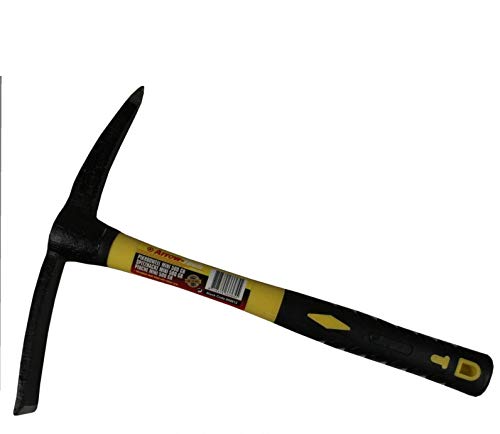 Bayram® Mini Pico 500 g Mango de Fibra de Vidrio Cruz azada Plano azada Albañil azada Demolición