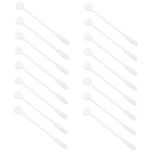 CIYODO 100pcs Plastic Stirrer Sticks for Cocktails Stirrers Sticks Miniature Spoons Tea