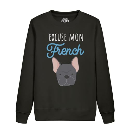 Sweatshirt enfant motif bulldog français Excuse Mon French de la marque Fabulous en coton