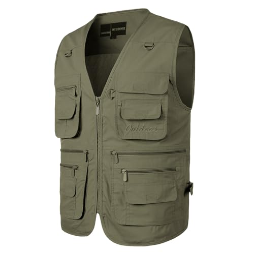 Gilet décontracté ample homme idéal pour balades extérieur avec poche