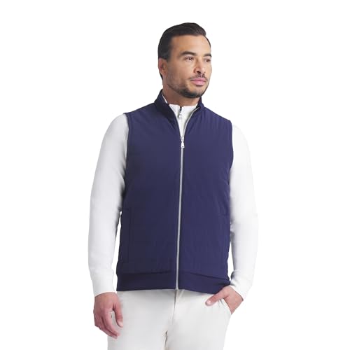 Puma Golf Men's Standard Clubhouse Fleece Vest, DEEP Navy