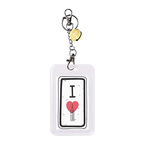 Étui de protection pour carte de crédit I Love London jaune