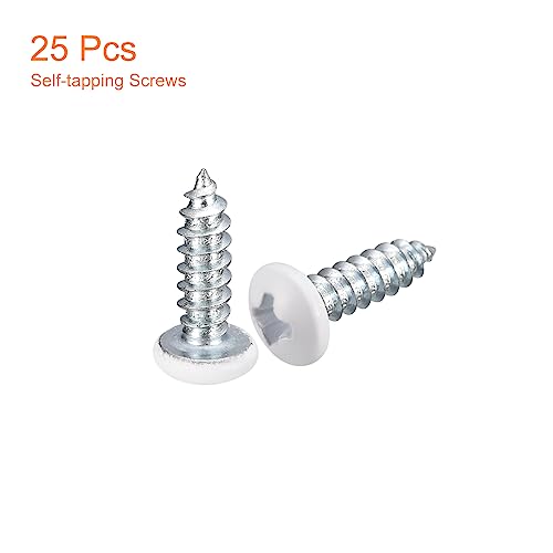 25 Tornillos Autoperforantes ST4x14mm Cabeza Plana Phillips miniatura 3