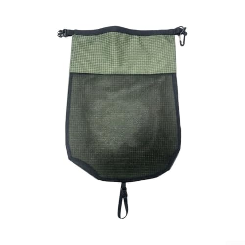 Breathable Polyester Mesh Shoe Pouch Lightweight Design(Olive Green-Large)