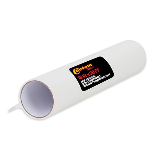 Image of Custom Shop 18 inch X 30' Roll of Semi-Transparent Masking Film /Frisket for Artists, Airbrush Graphics
