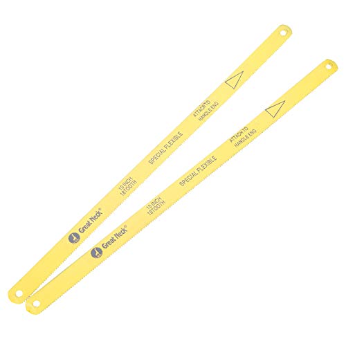 Great Neck Saw GF210 10" 18 TPI Standard Hacksaw Blades-2 Pack