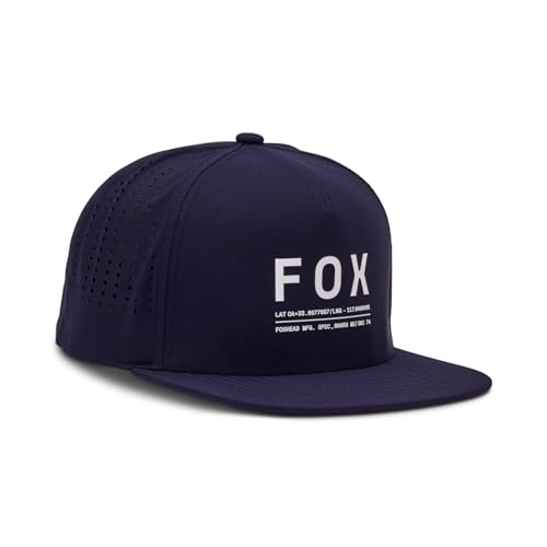 Fox Racing Herren Snapback-Mütze mit Anti-Stop-Technologie Hut Mitternacht/Ausflug einfarbig (Midnight//Getaway Solids) One Size