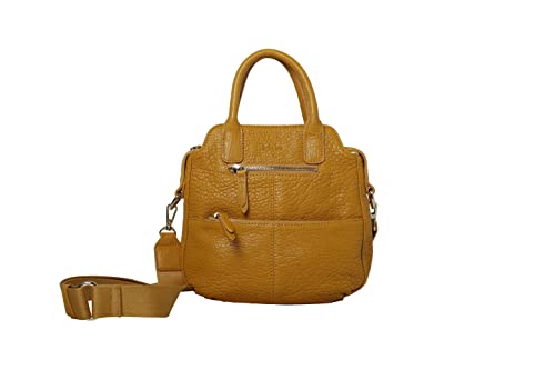 Kate Lee Sac Velyane moutarde : sac à main bandoulière femme en cuir
