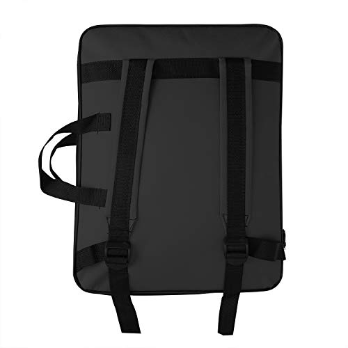 Image of JIAHG Water-Resistant Art Portfolio Carry Bag A3 Art Work Portfolio Tote Drawing Board Bag Portable Painting Sketch Pad Storage Bag Professional Art Organizer for Palette Paints Brushes