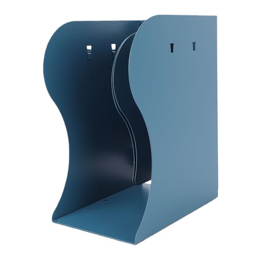 Organisateur de serre-livres réglable en métal bleu foncé extensible 20 pouces - 2