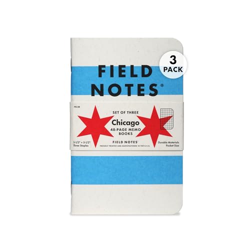 Carnet de notes Field Notes Chicago papier quadrillé pour vos croquis de voyage et de bureau