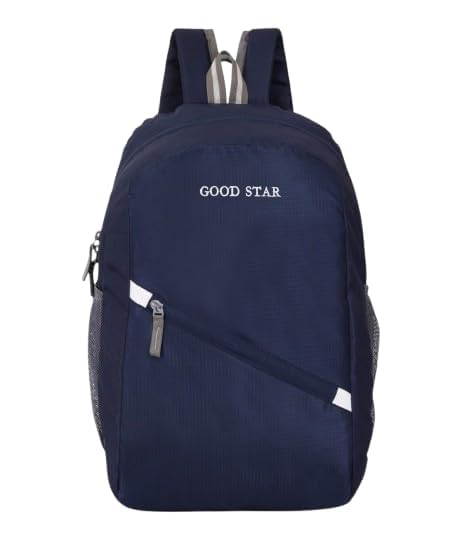 GOOD_STAR Navy Blue 40L Daypack | Lightweight, Multipurpose Backpack with Front Zipper Pocket for Travel, Hiking, School & Daily Use - Blue-picture-45