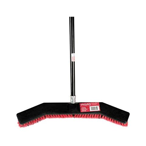 ROOT ASSASSIN Shop Broom/Push Broom, Keeps Debris Inside Broom, Best for Sweeping Kitchen Floors, Patios, Garages, Shops, Tile, Large Areas, and Wood Floors. Durable, Large, Light (Shop Broom) Cover