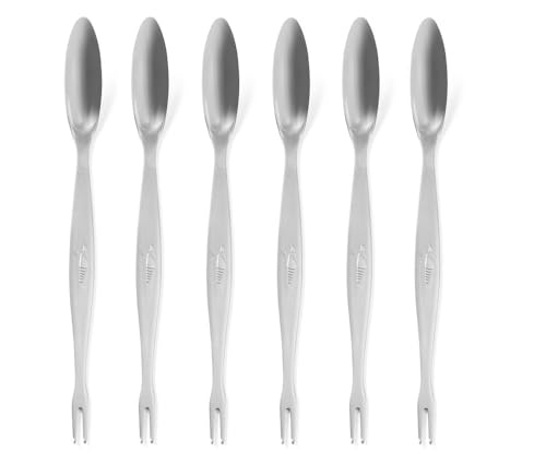 Fourchettes à homard HENDI 403716 lot de curettes en inox pour crustacés