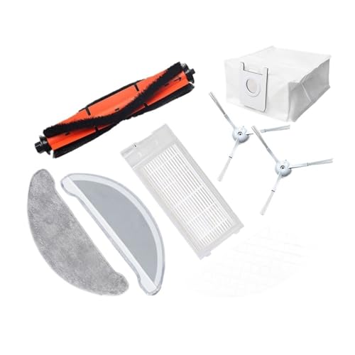 Compatible for Roidmi EVE Plus Robot Vacuum Cleaner Accessory of HEPA Filter Detachable Main Brush Mop Cloth Side Brush Dust Bag Cleaner Parts Optional(Side Brush 2 PC)