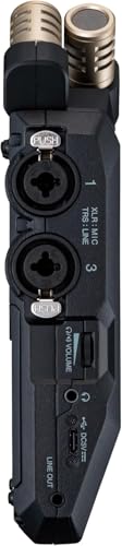 Image of Zoom H6essential 6-Track 32-Bit Float Portable Audio Recorder Bundle with APH-6e H6essential Accessory Pack with Hairy Windscreen, Padded Shell Case, AC Adapter, & USB C-Cable (H6e + APH6E Bundle)