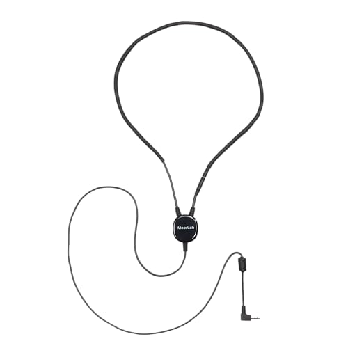 Moerlab T-Connect™ Tele-Coil Neckloop for Hearing Aids – Assistive Listening Loop with 3.5 mm Plug, Compatible with T-Coil & Cochlear Implants, for Theaters, Museums & Public Venues
