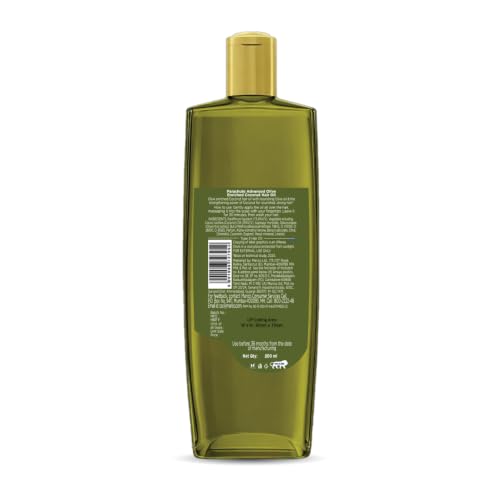 Image of Parachute Advansed Olive Enriched Coconut Hair Oil for Stronger Nourished Hair | 200ml | Ultimate nourishment with Olive | Coconut for strengthening the hair | Upto 10x less hair fall and 90% stronger hair