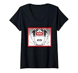 Womens Cute Yaoi Hentai Shota Boy Ahegao Otaku Manga V-Neck T-Shirt
