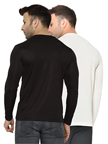 Image of Perfktu Mens Full Sleeve Gym T-Shirt (Pack of 2)