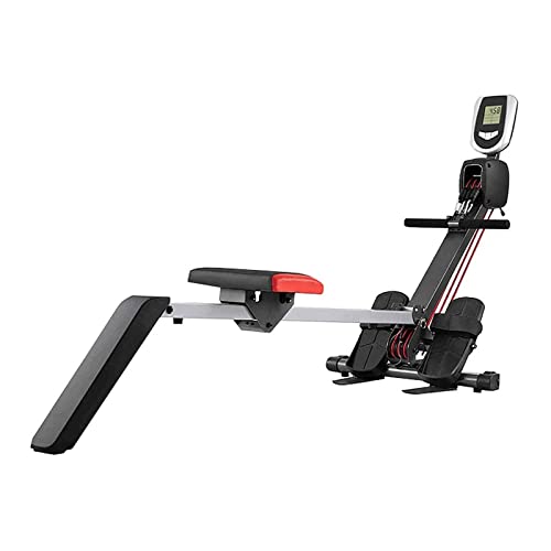 Image of Magnetic Rowing Machine Super Silent Indoor Folding LCD Display Strength Training /265 LB Weight Capacity