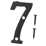 Numéros de boîte aux lettres : le numéro est fabriqué en fonte avec une finition brillante qui ajoute de l'élégance à votre maison, signe de numéro