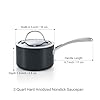 Cooks Standard 2-Quart Hard Anodized Nonstick Saucepan with Lid, Black #1