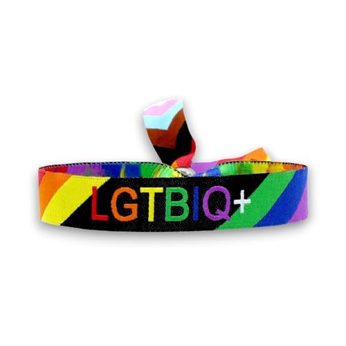 BDM Pulsera de tela LGTBIQ+, LGTB, Lesbianas, Gays, Transexuales,...