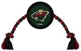Pets First NHL MINNESOTA WILD PUCK TOY for DOGS & CATS. Play Hockey with your Pet with this Licensed Dog Tough Toy Reward!