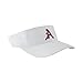 ZHATS Arkansas Razorbacks White A Visor Drill Velcro Visor Hat - NCAA Men's Adjustable Golf Cap