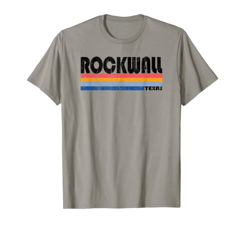 Vintage 70s 80s estilo Rockwall, Texas Camiseta