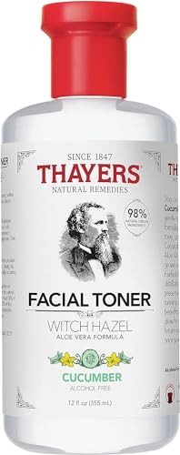 Thayer Cucumber Witch Hazel with Aloe Vera Formula, 12 Fluid Ounce