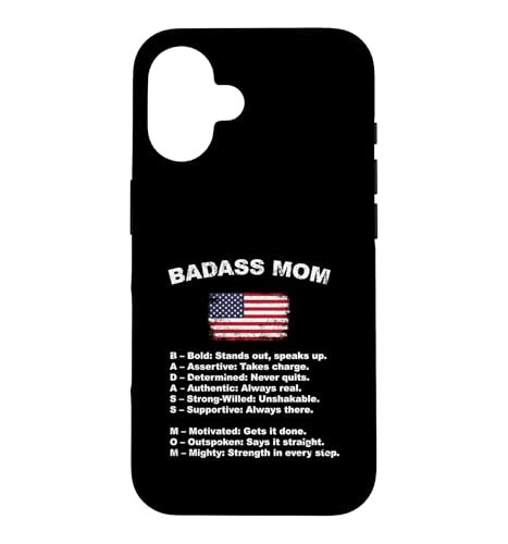 Badass Mom Defined ��̓� �X�}�z�P�[�X iPhone 16 �p