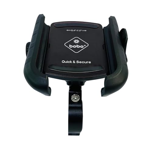 Image of BOBO BM14 Quick Release Enhanced BM4 Waterproof Bike /Motorcycle /Scooter Mobile Phone Holder Mount, Ideal for Maps and GPS Navigation (Black)