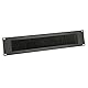 Adam Hall 19’ Parts 87222BRUSH Rackblende 2 HE Stahl mit Bürstenleiste