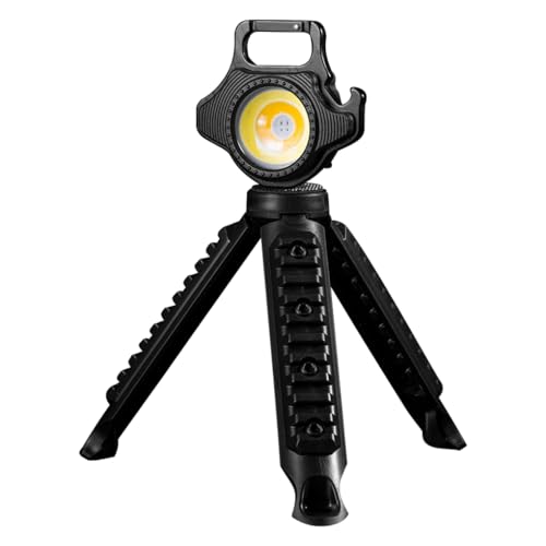 mophrati Llavero Linterna Luces de camping Reparación de lámparas colgantes Herramienta iluminación portátil recargable para emergencia pesca