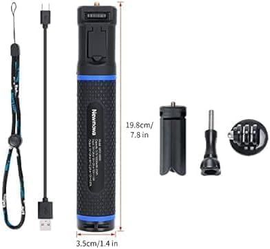 Miniatura 8 de Newmowa Agarre de mango de banco de energía de 10000 mAh, trípode de batería de carga portátil PDQC para cámara de acción DLSR, DJI OSMO Action 5