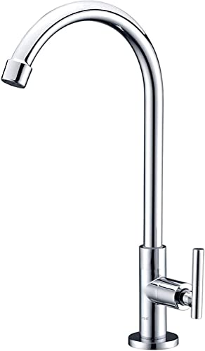 Robinet d'évier froid simple en cuivre pour optimiser les petits éviers