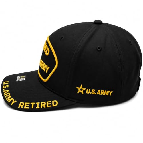 Image of US Army Veteran Hat for Men - Officially Licensed Military Baseball Cap, Gift for Veterans