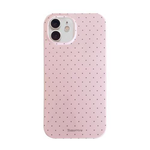 inewateri Compatible with iPhone 11 Case with Cute Fashion Polka Dot Aesthetics Design Simple Cases for Soft TPU Slim Protection Cover-Pink