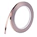 Yolistar Nastro in Rame - Nastro in Rame per Chitarre- Nastro Adesivo Conduttore in Foglio di Rame Foil Nastro Adesivo, per EMI, Slug Repellente, Artigianato, Riparazione Elettronica (5MM x 50M)