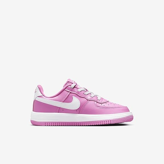 Nike Force 1 Low EasyOn Little Kids' Shoes (FN0237-600, Playful Pink/White) Size 12