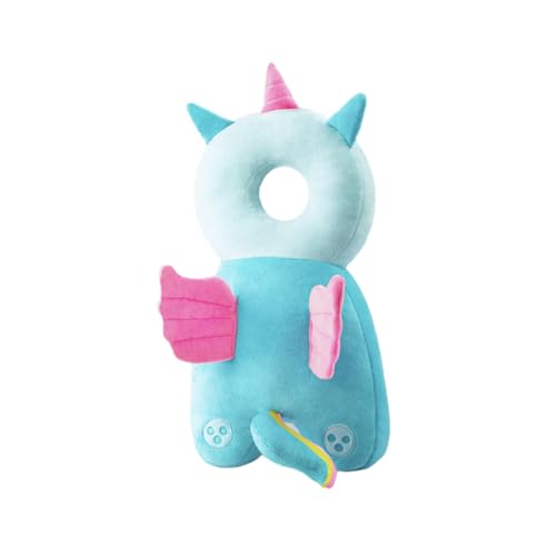BORDSTRACT Cartoon Baby Head Protector Backpack, Soft, Breathable, and Adjustable, for 0-3 Years Old(Angel Plush)
