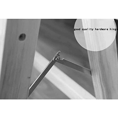 Escalera escalonada de doble cara tipo A con taburete plegable delgado 4